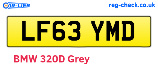LF63YMD are the vehicle registration plates.