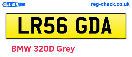 LR56GDA are the vehicle registration plates.