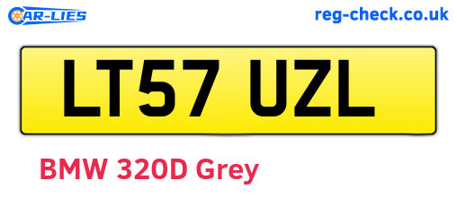 LT57UZL are the vehicle registration plates.
