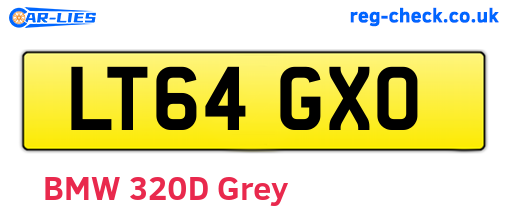 LT64GXO are the vehicle registration plates.