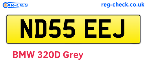 ND55EEJ are the vehicle registration plates.