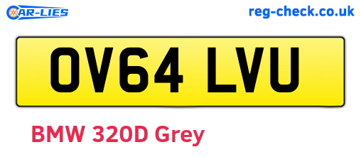 OV64LVU are the vehicle registration plates.