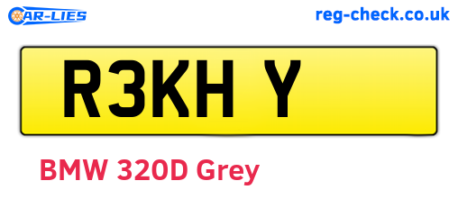 R3KHY are the vehicle registration plates.