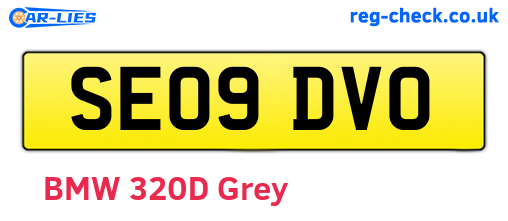 SE09DVO are the vehicle registration plates.