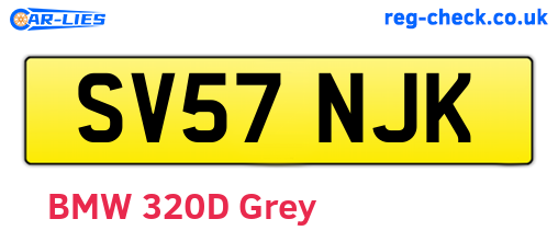SV57NJK are the vehicle registration plates.