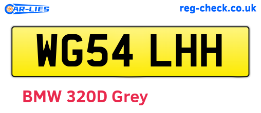 WG54LHH are the vehicle registration plates.