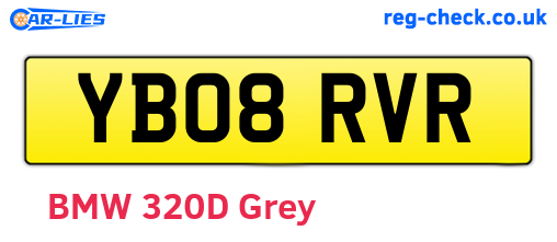 YB08RVR are the vehicle registration plates.