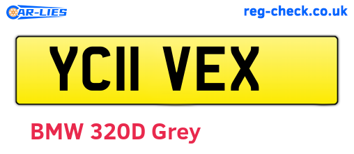 YC11VEX are the vehicle registration plates.