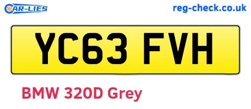 YC63FVH are the vehicle registration plates.