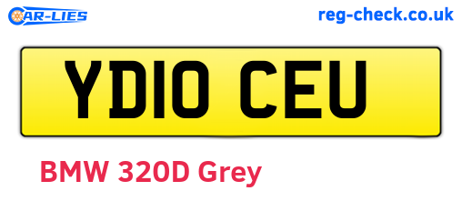 YD10CEU are the vehicle registration plates.