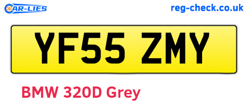 YF55ZMY are the vehicle registration plates.