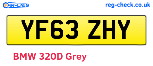 YF63ZHY are the vehicle registration plates.