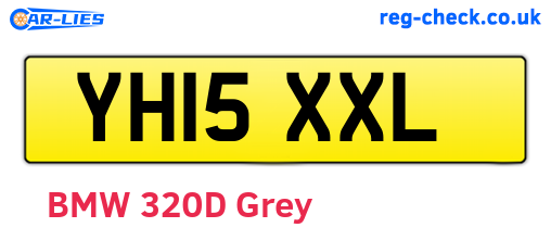 YH15XXL are the vehicle registration plates.