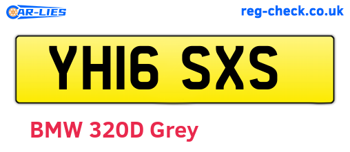 YH16SXS are the vehicle registration plates.
