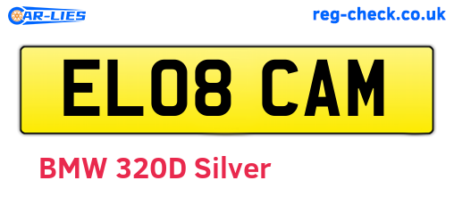 EL08CAM are the vehicle registration plates.
