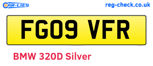 FG09VFR are the vehicle registration plates.