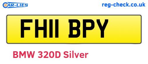FH11BPY are the vehicle registration plates.