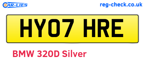 HY07HRE are the vehicle registration plates.