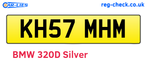 KH57MHM are the vehicle registration plates.