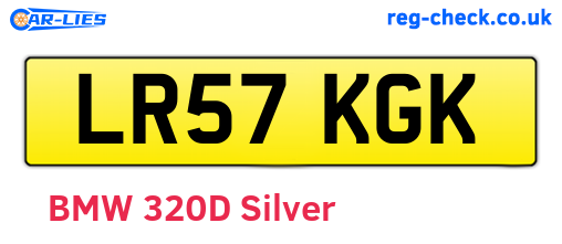 LR57KGK are the vehicle registration plates.