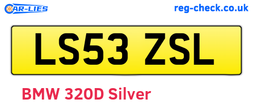 LS53ZSL are the vehicle registration plates.