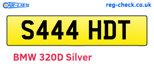 S444HDT are the vehicle registration plates.