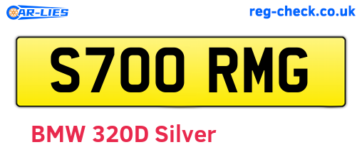 S700RMG are the vehicle registration plates.