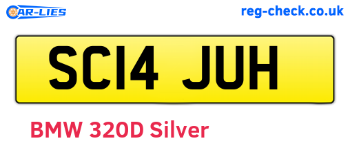 SC14JUH are the vehicle registration plates.