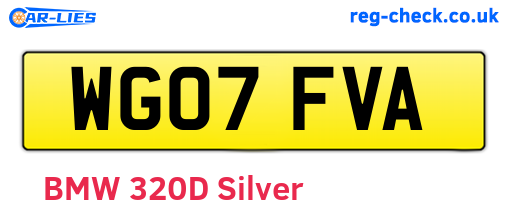 WG07FVA are the vehicle registration plates.