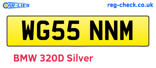 WG55NNM are the vehicle registration plates.