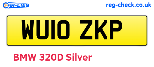 WU10ZKP are the vehicle registration plates.