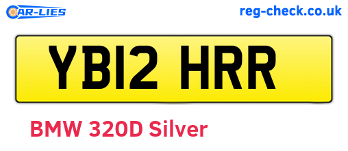 YB12HRR are the vehicle registration plates.
