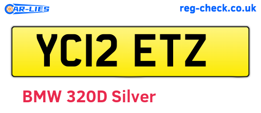 YC12ETZ are the vehicle registration plates.