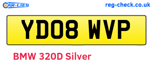 YD08WVP are the vehicle registration plates.