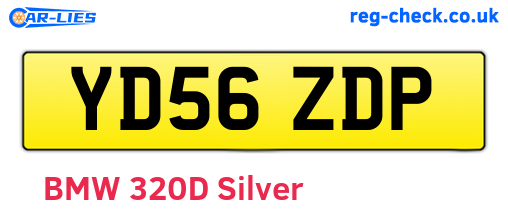 YD56ZDP are the vehicle registration plates.