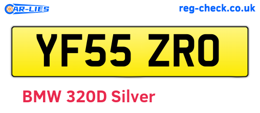 YF55ZRO are the vehicle registration plates.