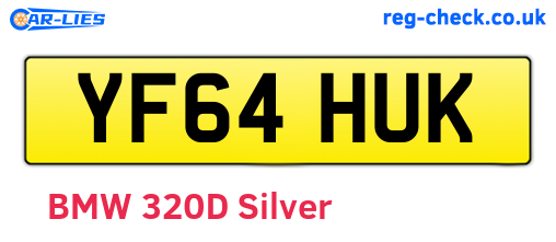 YF64HUK are the vehicle registration plates.