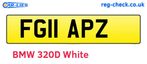 FG11APZ are the vehicle registration plates.