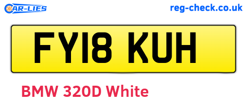 FY18KUH are the vehicle registration plates.