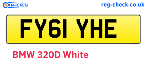 FY61YHE are the vehicle registration plates.