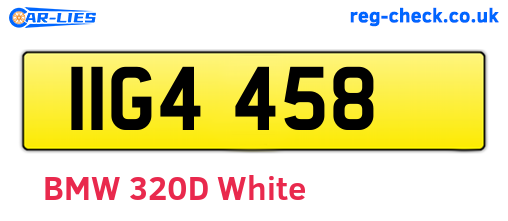 IIG4458 are the vehicle registration plates.
