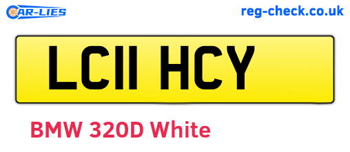 LC11HCY are the vehicle registration plates.