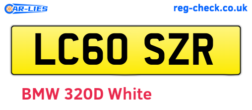 LC60SZR are the vehicle registration plates.