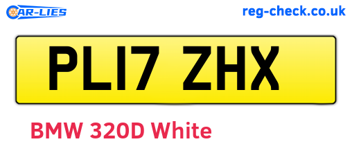 PL17ZHX are the vehicle registration plates.