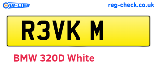 R3VKM are the vehicle registration plates.