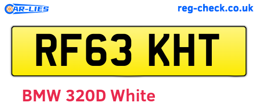 RF63KHT are the vehicle registration plates.