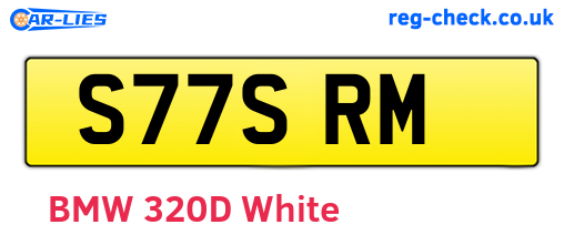 S77SRM are the vehicle registration plates.
