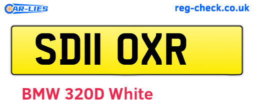SD11OXR are the vehicle registration plates.
