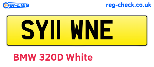 SY11WNE are the vehicle registration plates.