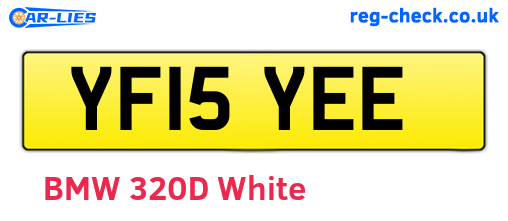 YF15YEE are the vehicle registration plates.